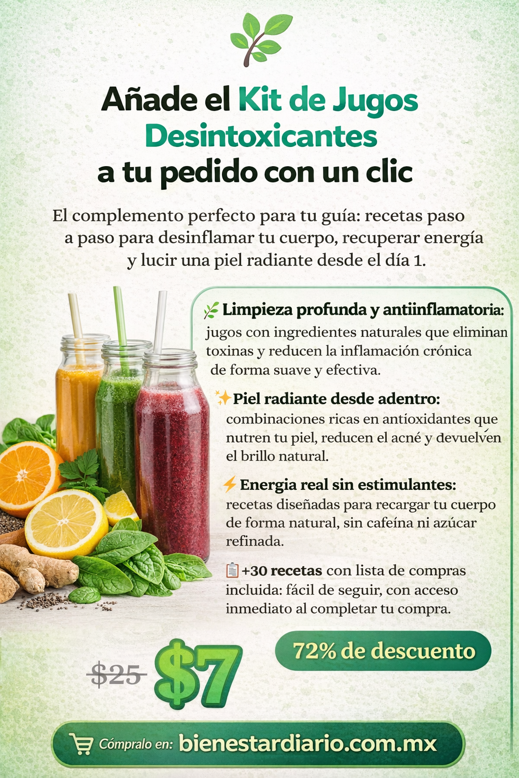 Kit de Jugos Desintoxicantes